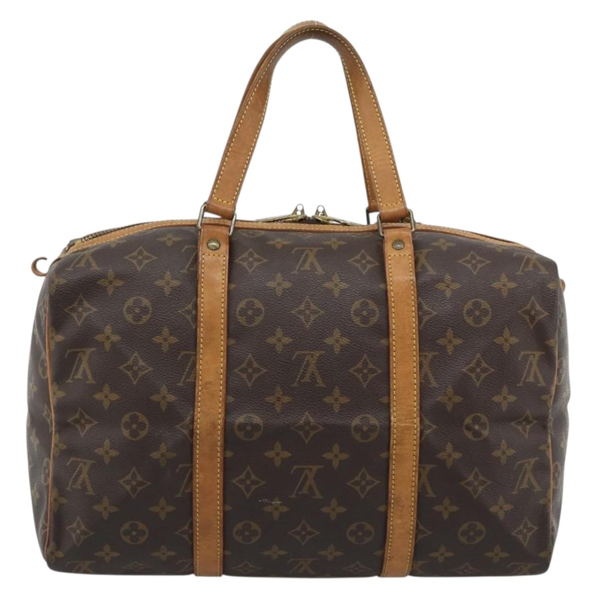 LOUIS VUITTON Monogram Sac Souple 35 Boston Bag M41626 LV Auth BA13950
