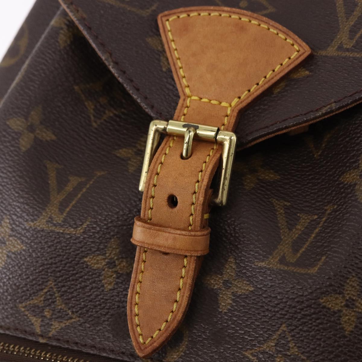LOUIS VUITTON Monogram Montsouris MM Backpack M51136 LV Auth BA13952