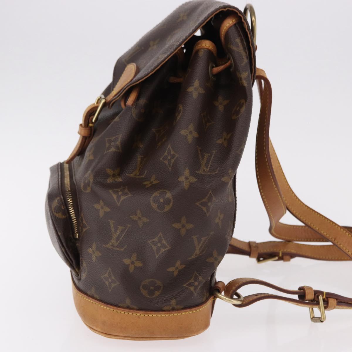 LOUIS VUITTON Monogram Montsouris MM Backpack M51136 LV Auth BA13952