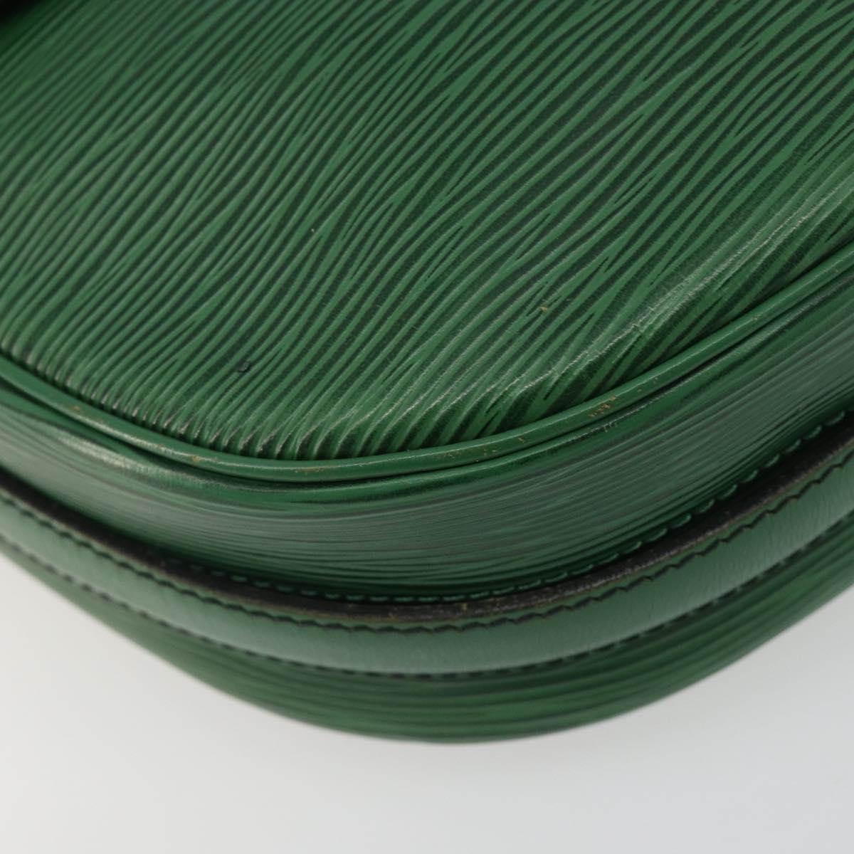 LOUIS VUITTON Epi Jeune Fille MM Shoulder Bag Green M52154 LV Auth BA13953A
