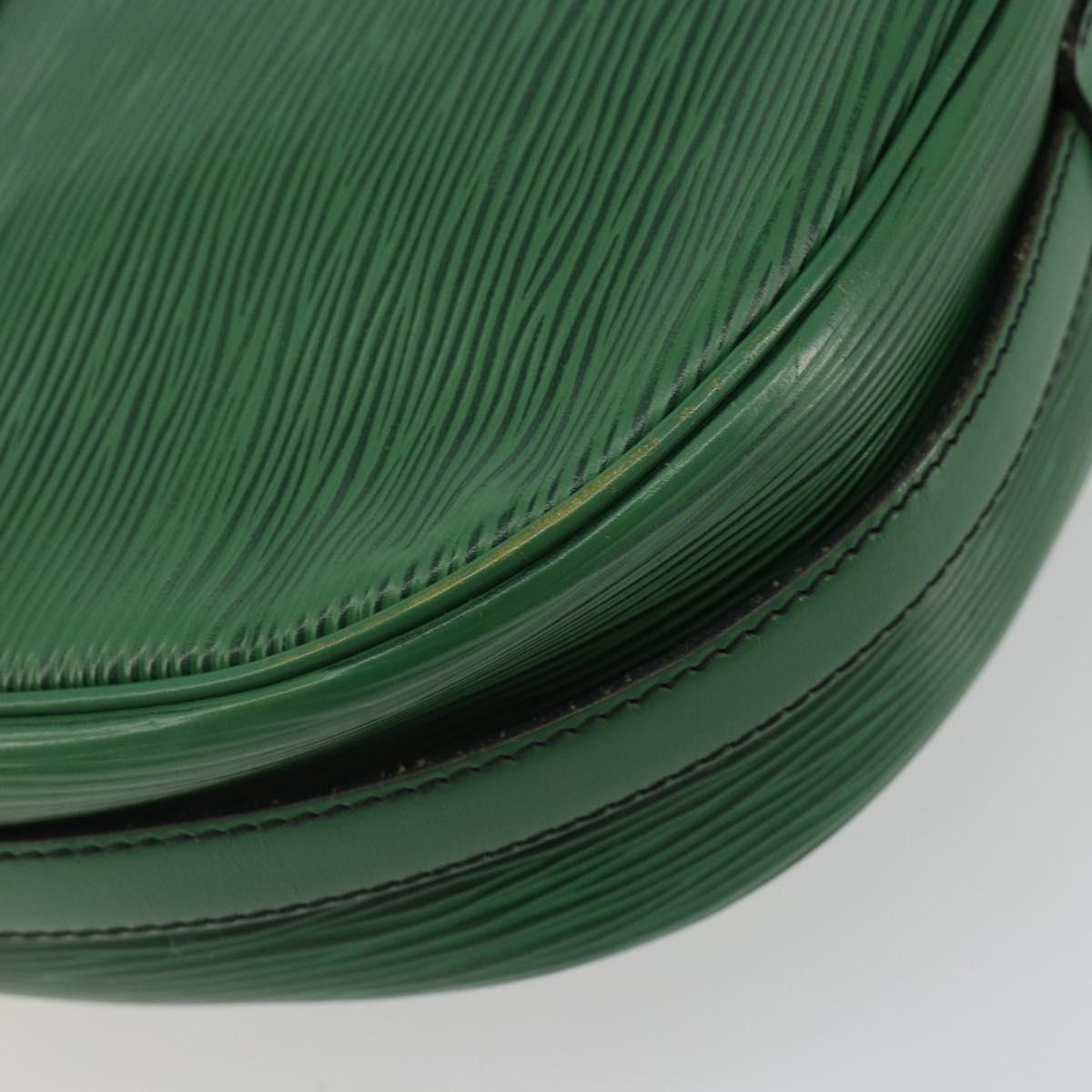LOUIS VUITTON Epi Jeune Fille MM Shoulder Bag Green M52154 LV Auth BA13953A