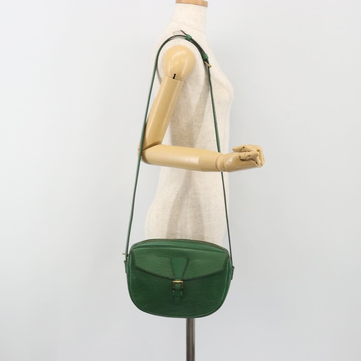 LOUIS VUITTON Epi Jeune Fille MM Shoulder Bag Green M52154 LV Auth BA13953A