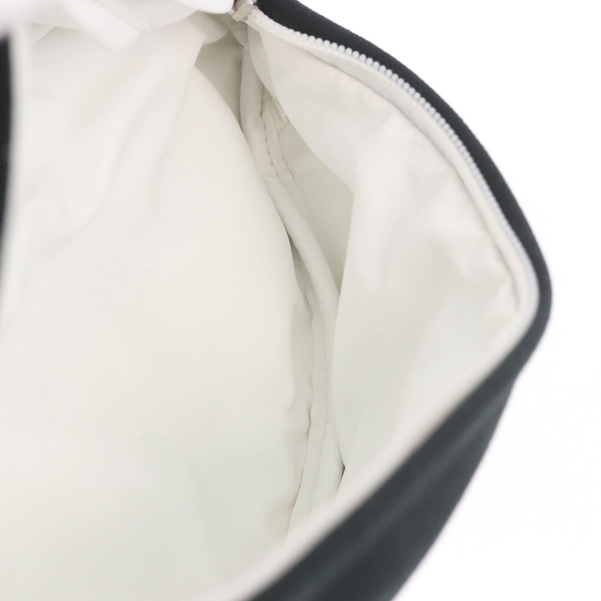 CHANEL Chanel Sports Waist bag Canvas Black White CC Auth BA13965