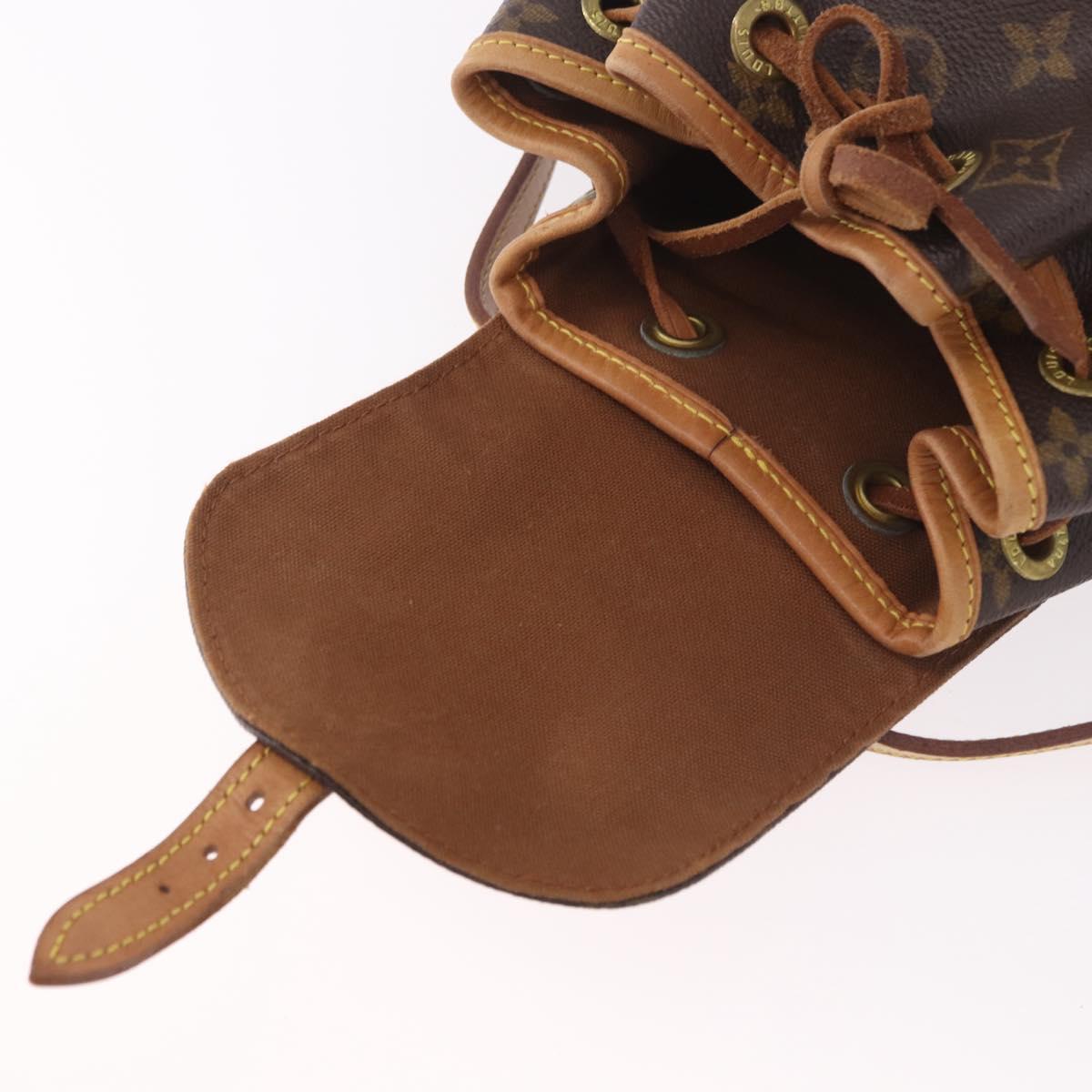 LOUIS VUITTON Monogram Montsouris PM Backpack M51137 LV Auth BA13969V