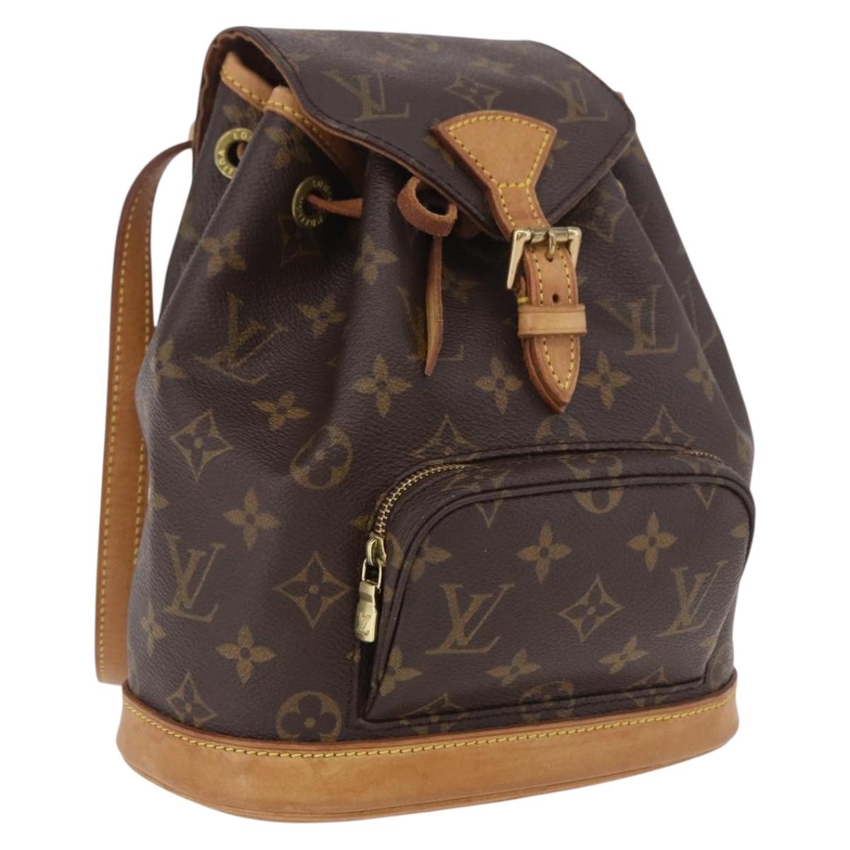 LOUIS VUITTON Monogram Montsouris PM Backpack M51137 LV Auth BA13969V