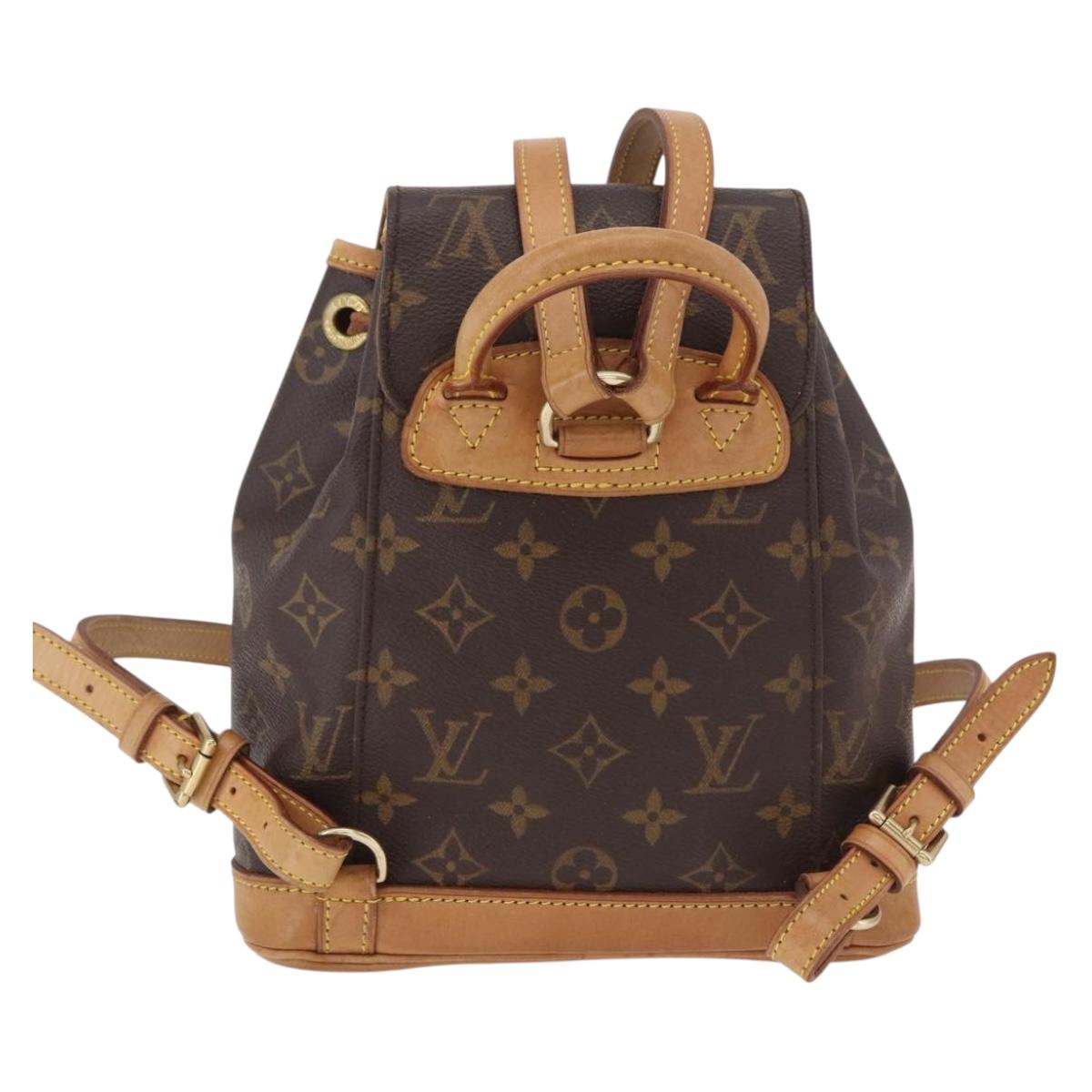 LOUIS VUITTON Monogram Montsouris PM Backpack M51137 LV Auth BA13969V