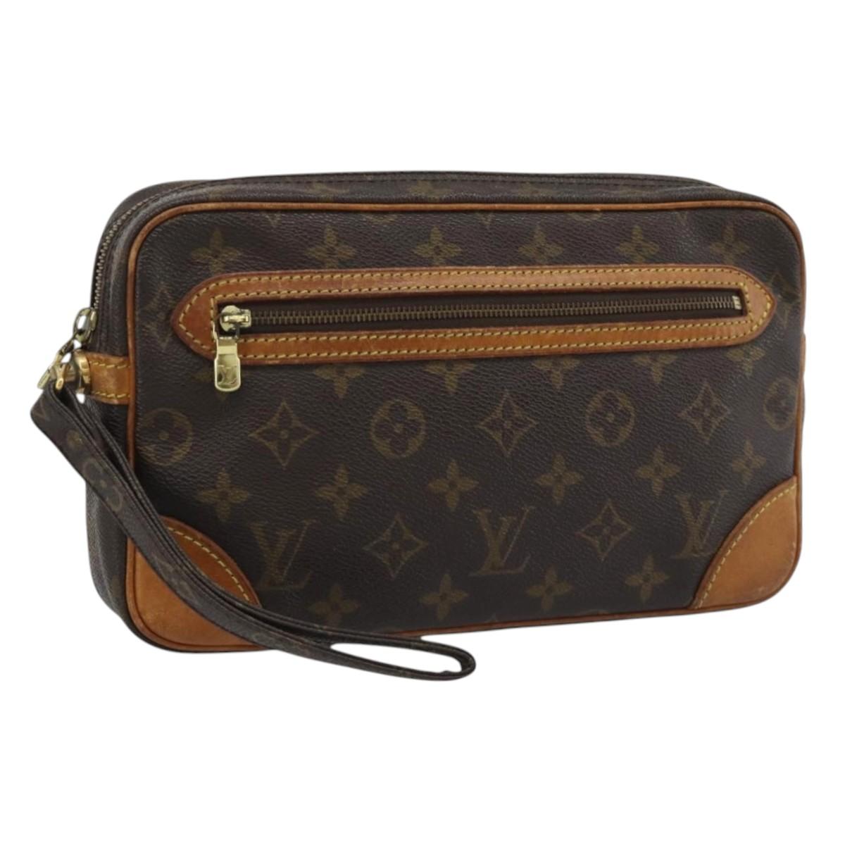 LOUIS VUITTON Monogram Marly Dragonne GM Clutch Bag M51825 LV Auth BA13973