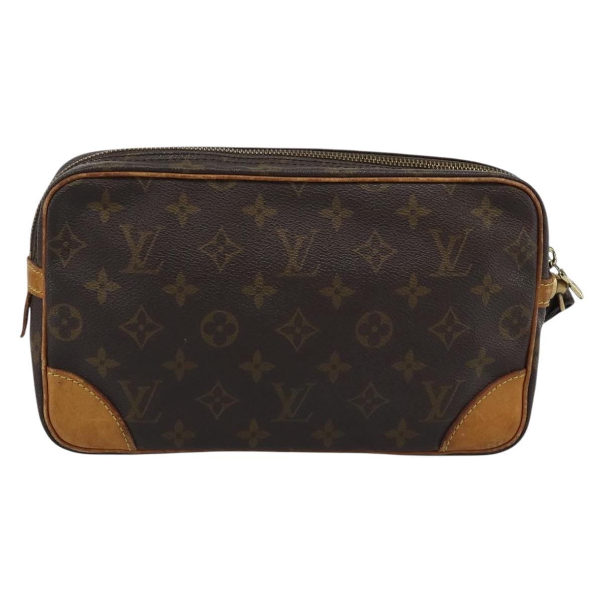 LOUIS VUITTON Monogram Marly Dragonne GM Clutch Bag M51825 LV Auth BA13973