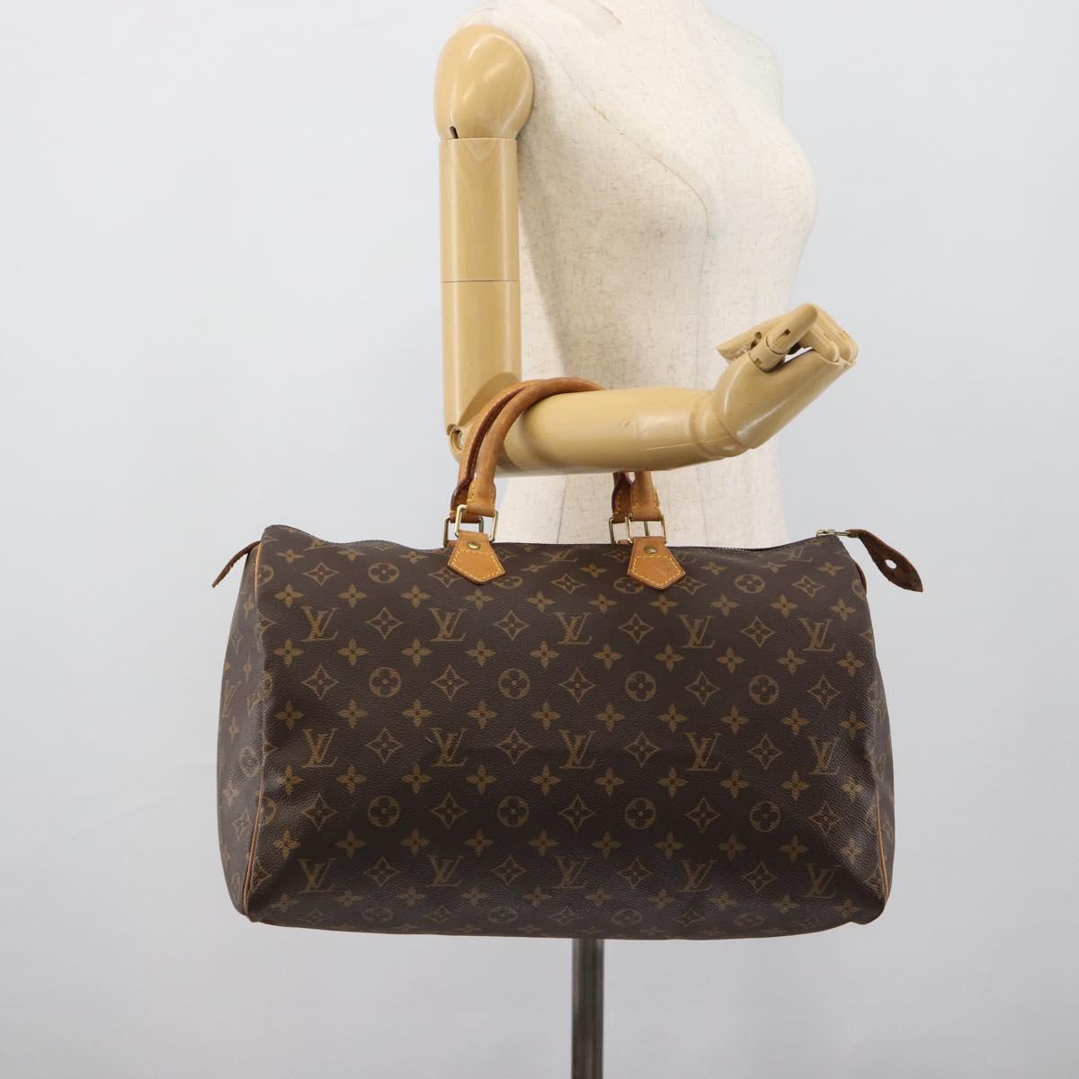 LOUIS VUITTON Monogram Speedy 40 Hand Bag M41522 LV Auth BA13975