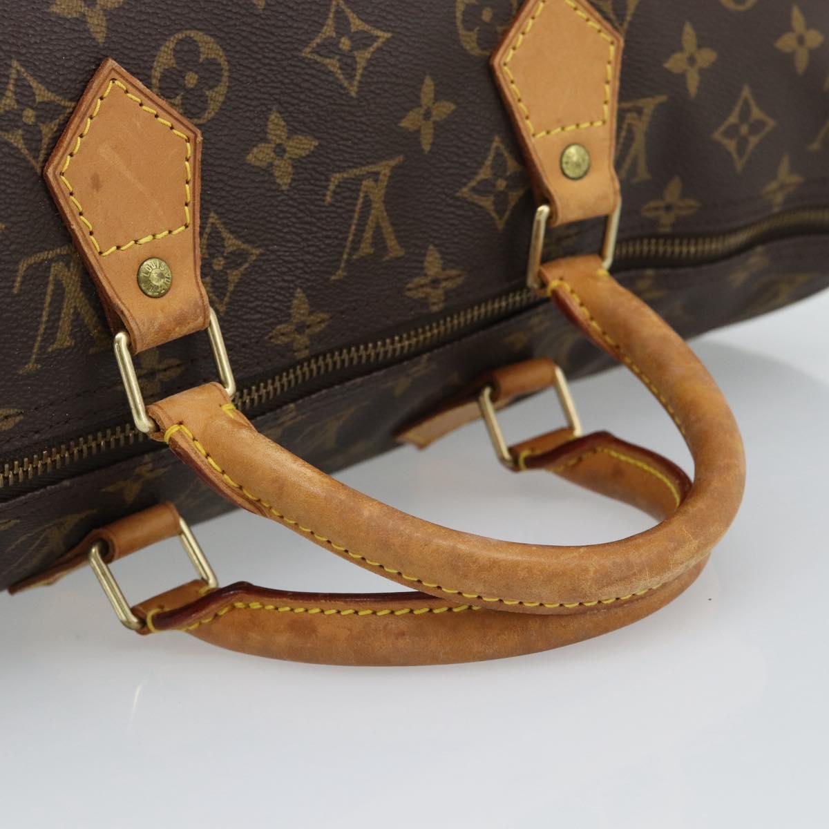 LOUIS VUITTON Monogram Speedy 40 Hand Bag M41522 LV Auth BA13975