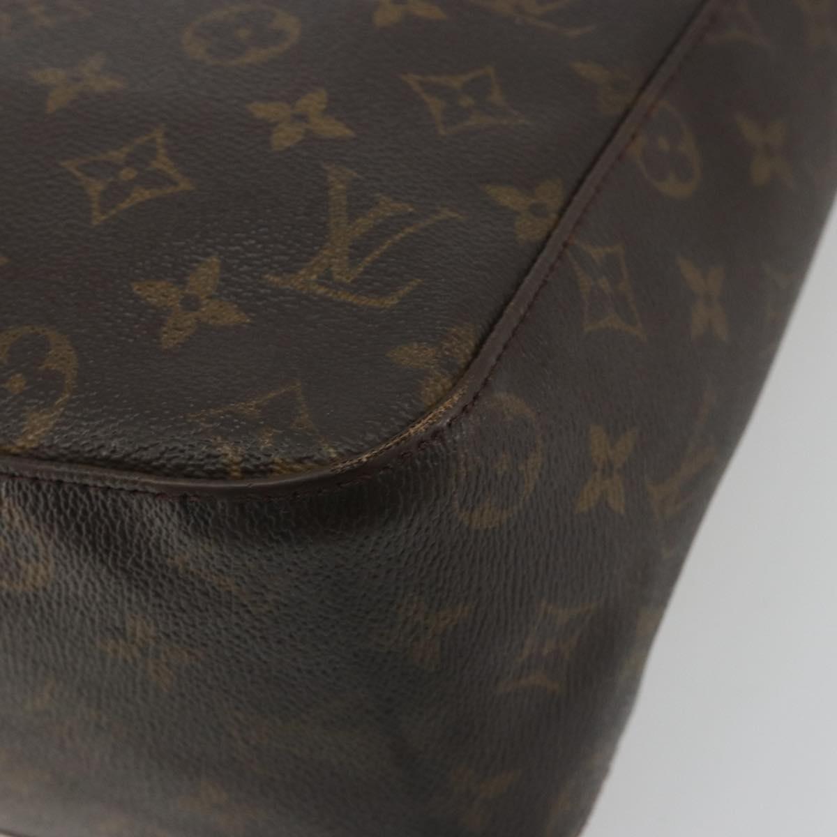 LOUIS VUITTON Monogram Looping GM Shoulder Bag M51145 LV Auth BA13977