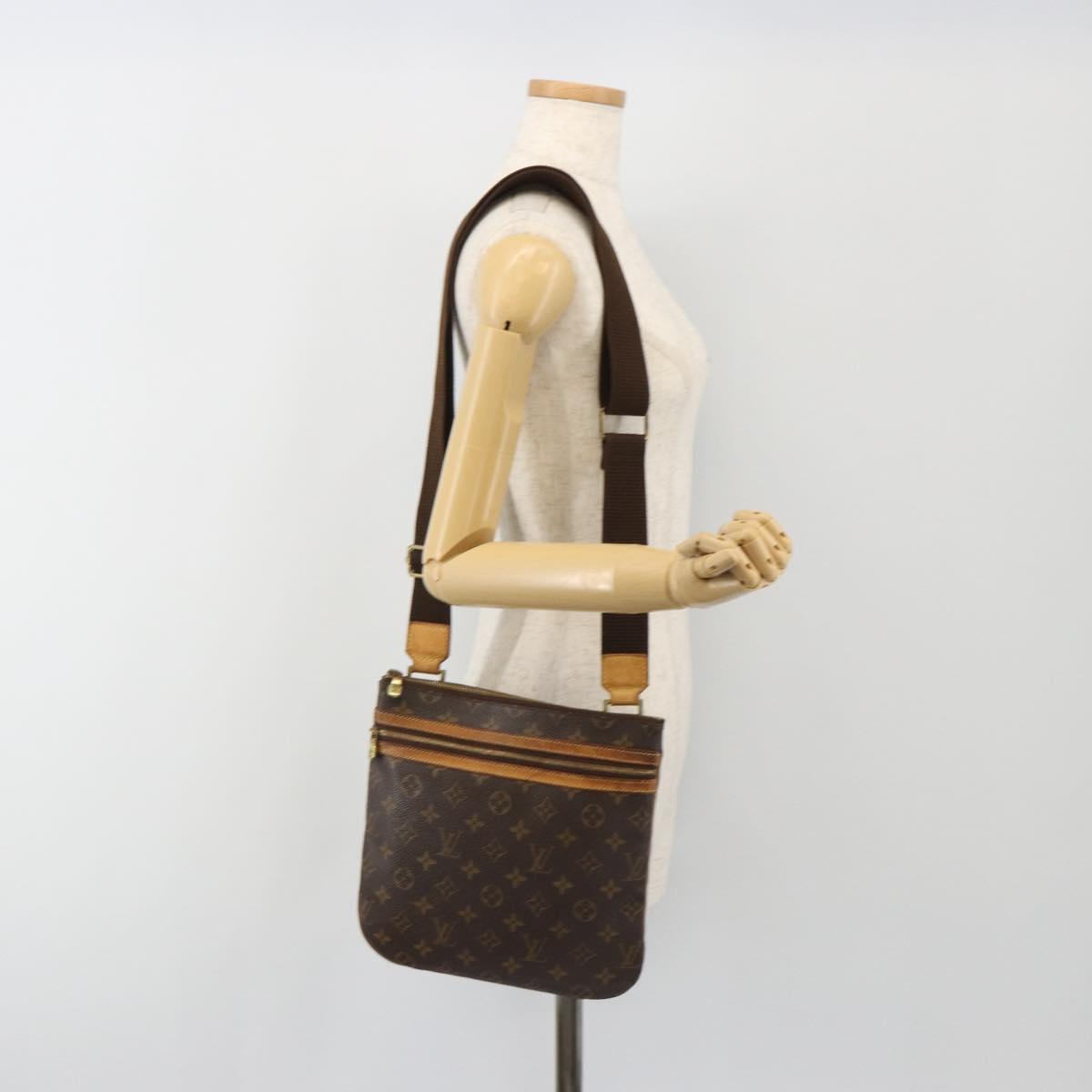 LOUIS VUITTON Monogram Pochette Bosphore Shoulder Bag M40044 LV Auth BA13978