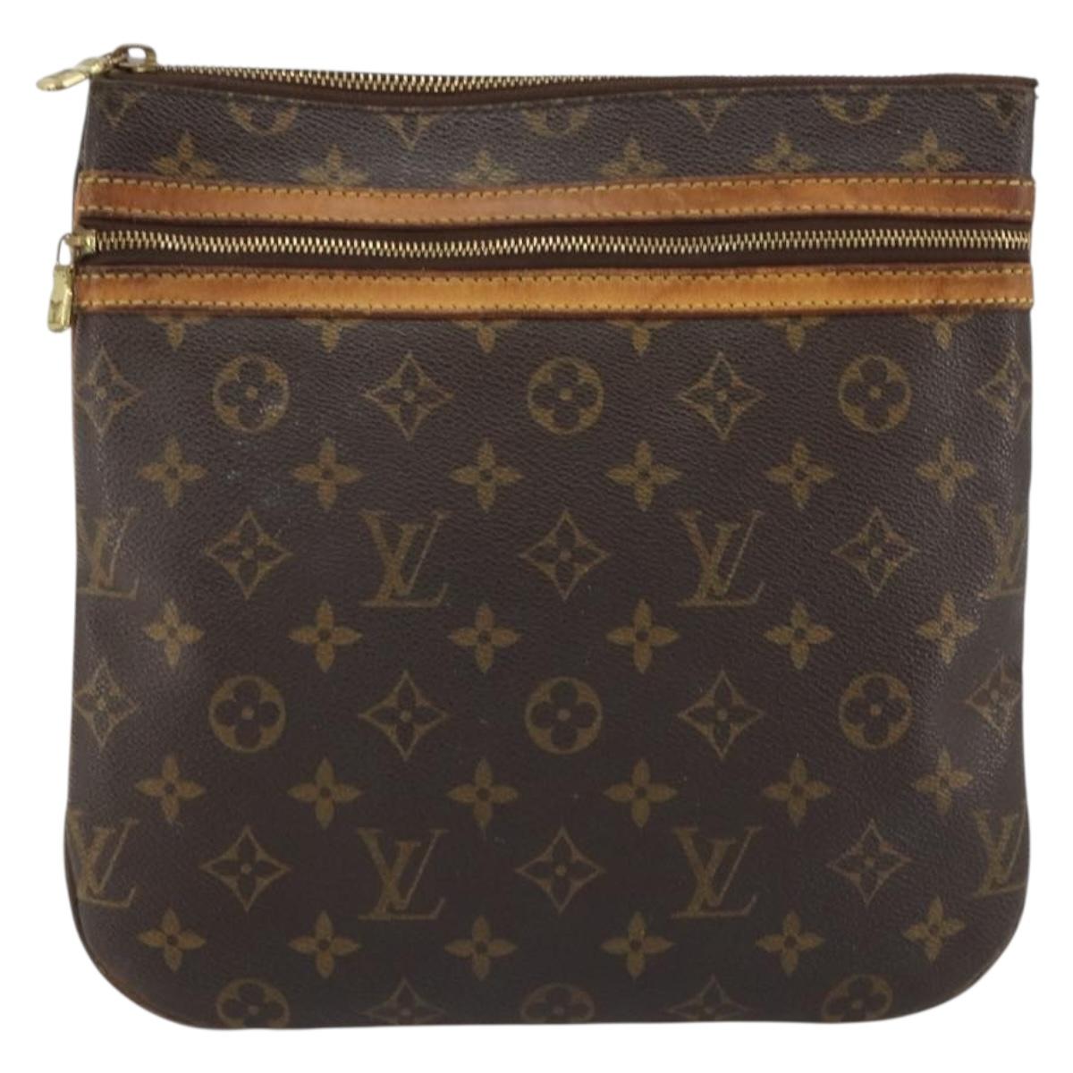 LOUIS VUITTON Monogram Pochette Bosphore Shoulder Bag M40044 LV Auth BA13978