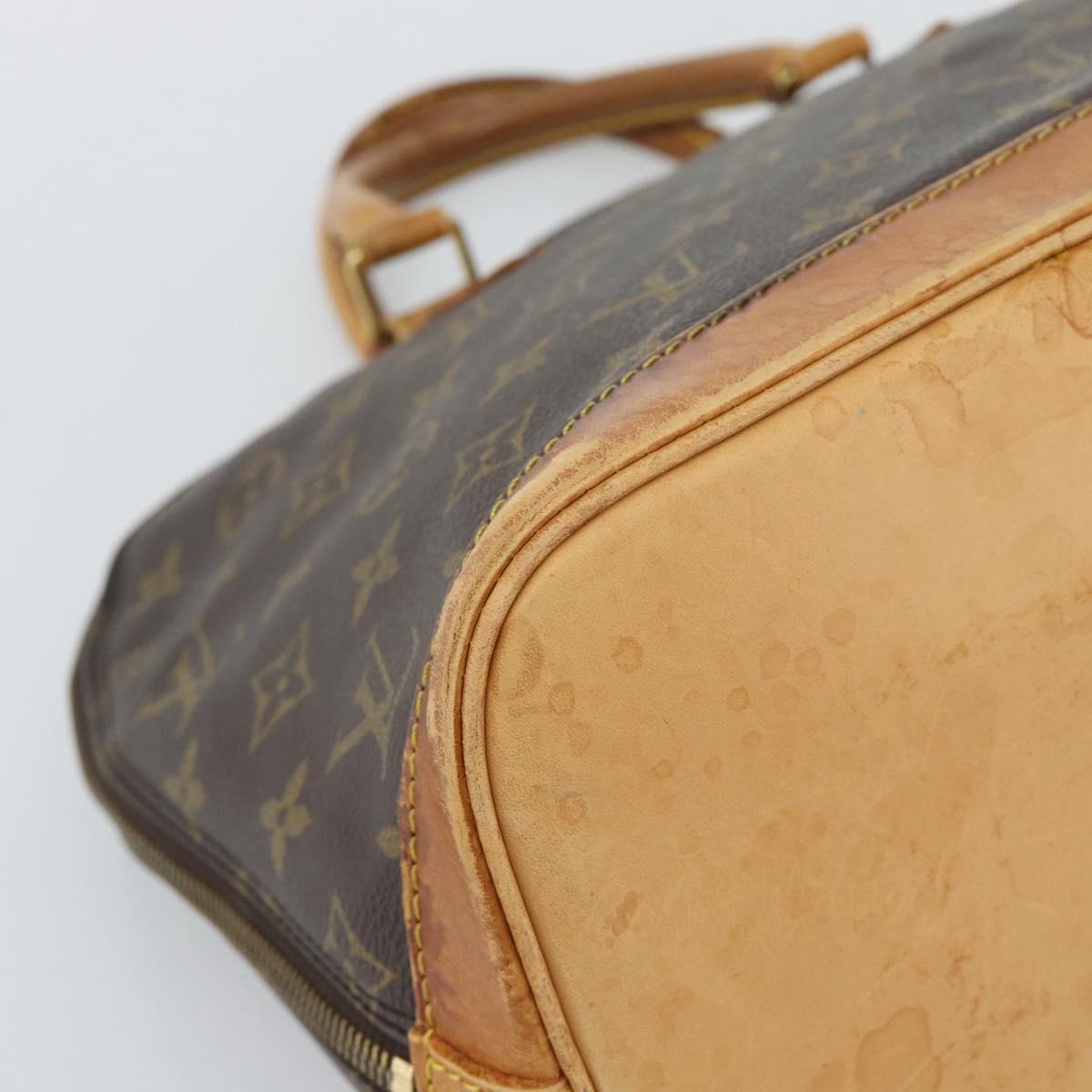 LOUIS VUITTON Monogram Alma Hand Bag M51130 LV Auth BA13981