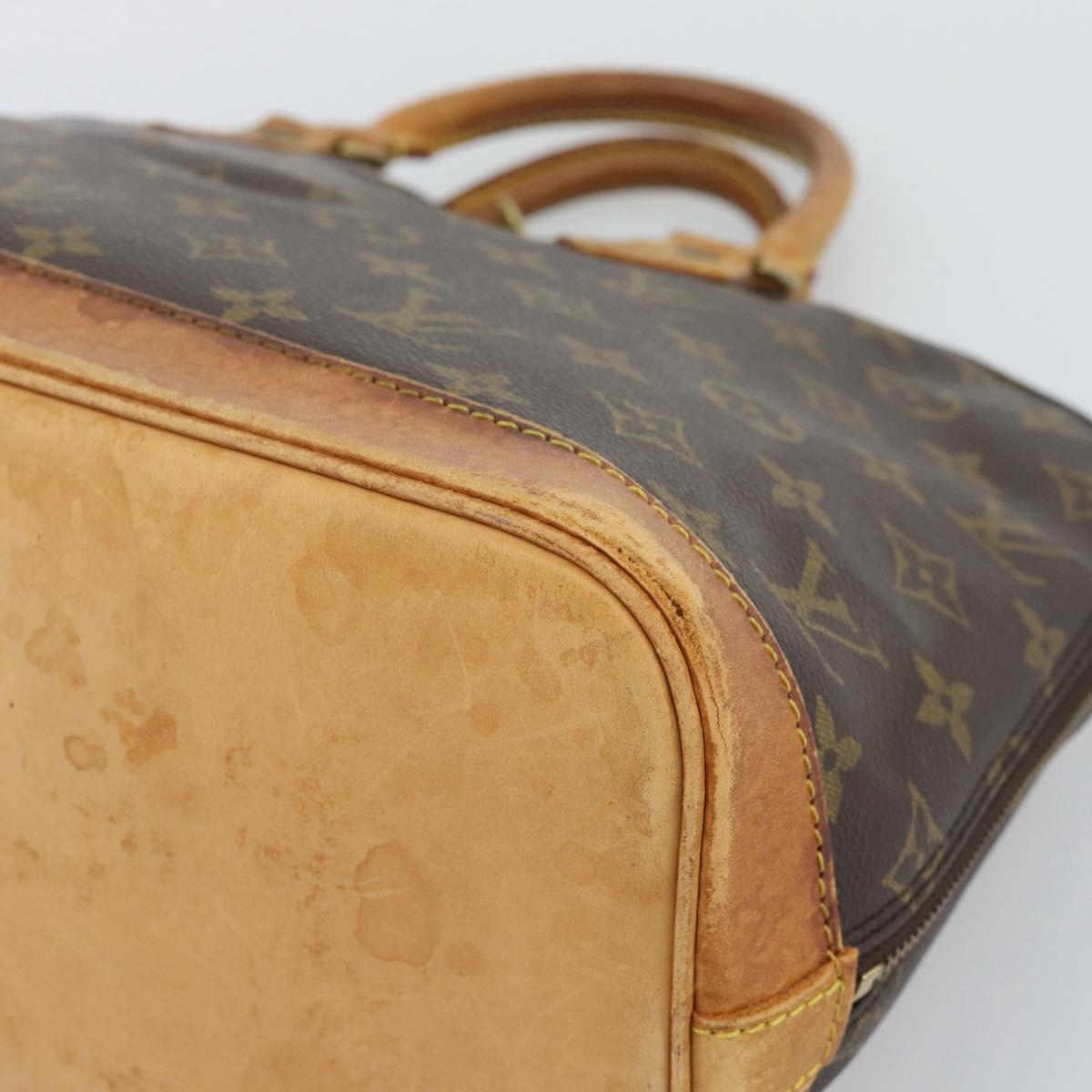LOUIS VUITTON Monogram Alma Hand Bag M51130 LV Auth BA13981