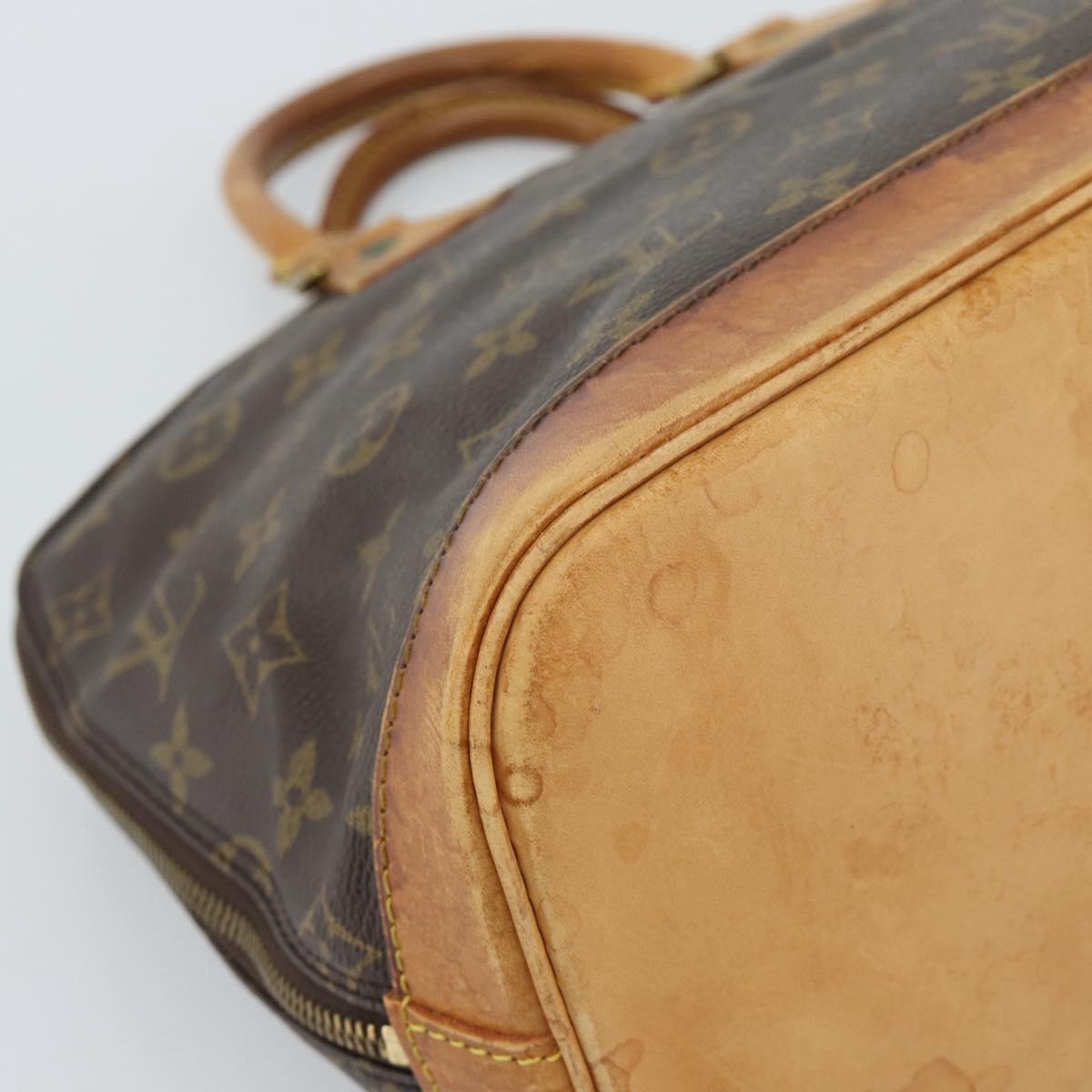 LOUIS VUITTON Monogram Alma Hand Bag M51130 LV Auth BA13981