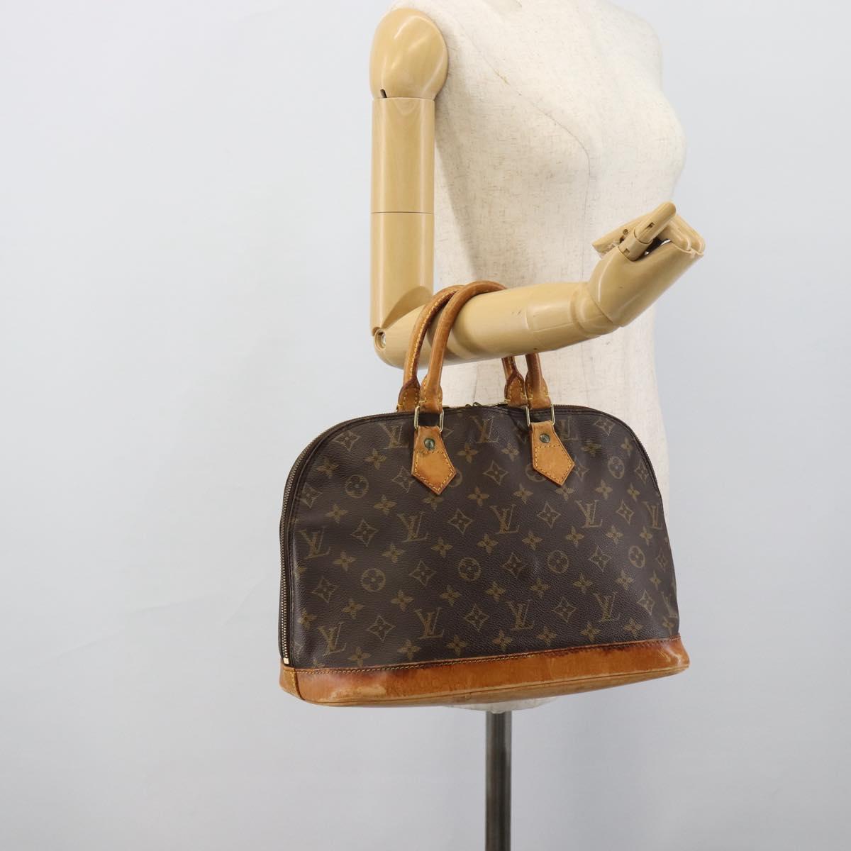 LOUIS VUITTON Monogram Alma Hand Bag M51130 LV Auth BA13981