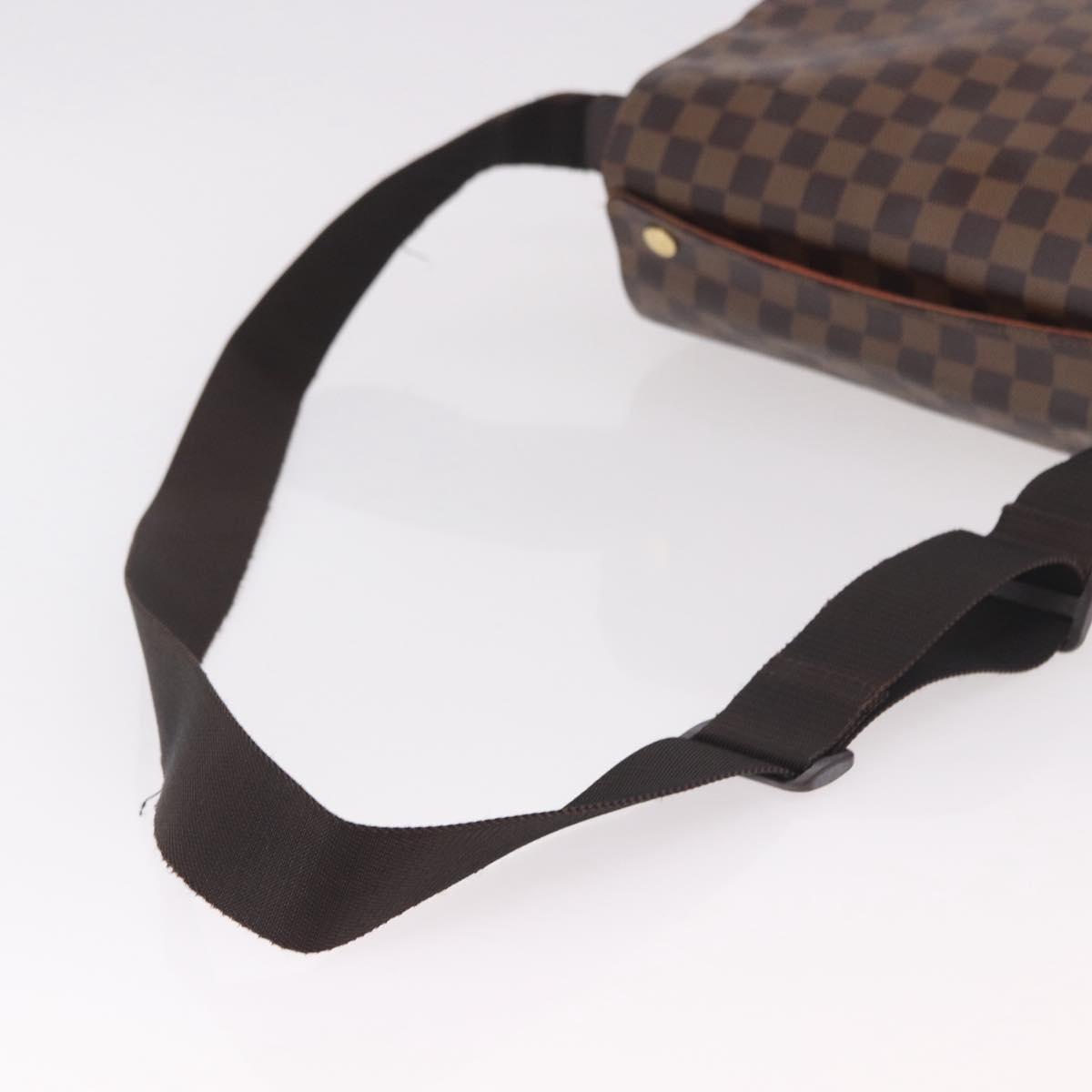 LOUIS VUITTON Damier Ebene Naviglio Shoulder Bag N45255 LV Auth BA13983