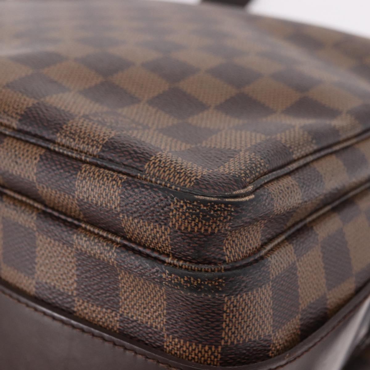 LOUIS VUITTON Damier Ebene Naviglio Shoulder Bag N45255 LV Auth BA13983