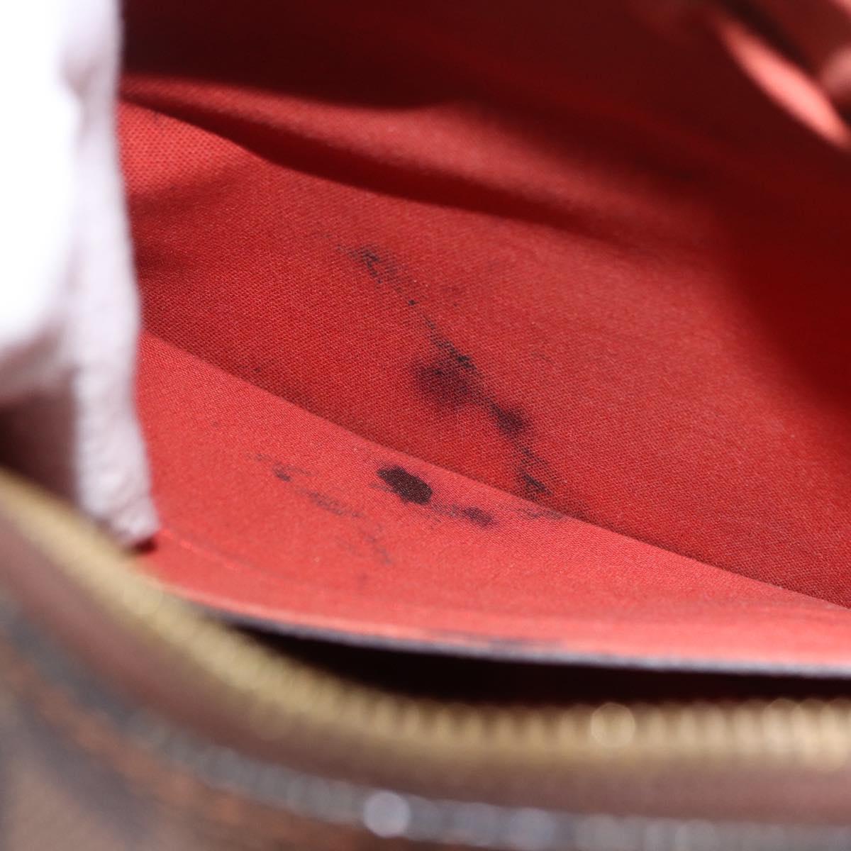 LOUIS VUITTON Damier Ebene Naviglio Shoulder Bag N45255 LV Auth BA13983