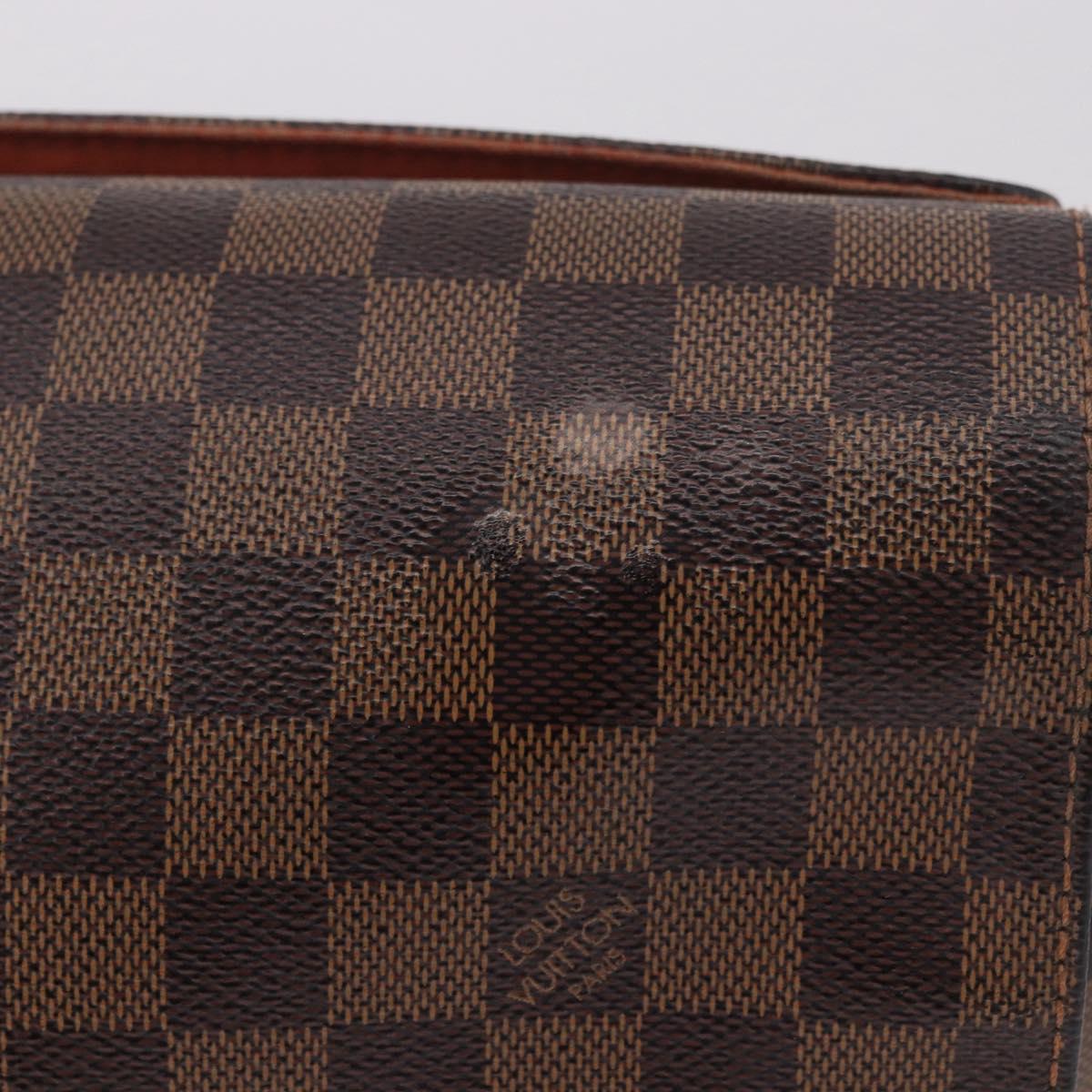 LOUIS VUITTON Damier Ebene Naviglio Shoulder Bag N45255 LV Auth BA13983