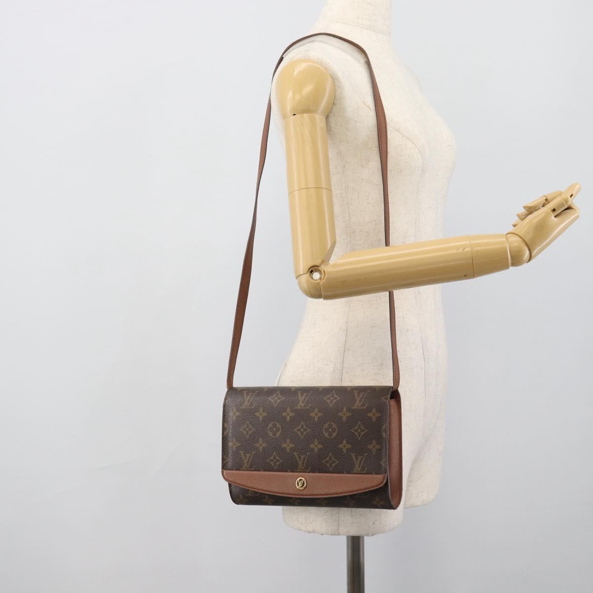 LOUIS VUITTON Monogram Bordeaux 24 Shoulder Bag M51798 LV Auth BA13984