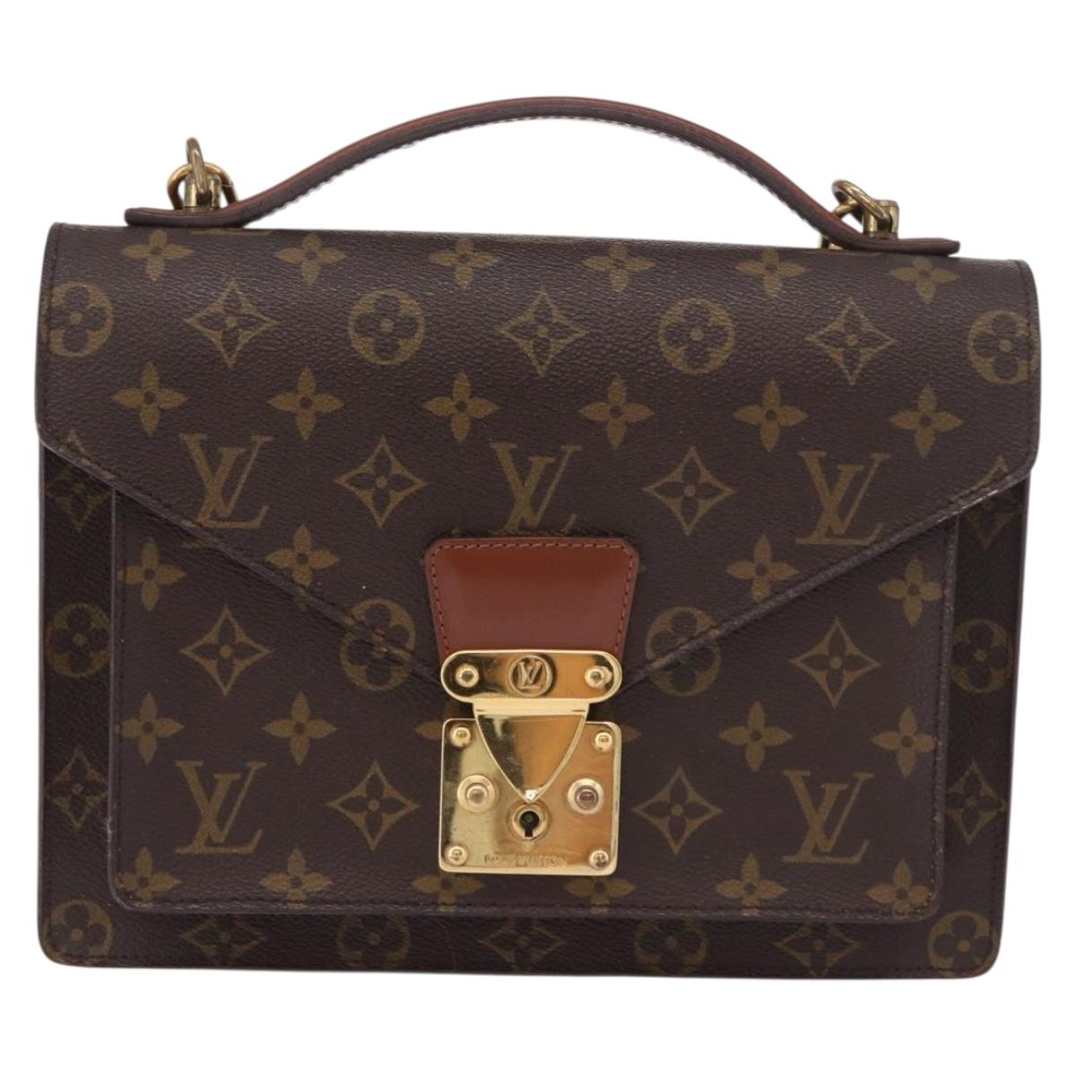 LOUIS VUITTON Monogram Monceau 26 Hand Bag 2way M51187 LV Auth BA13985