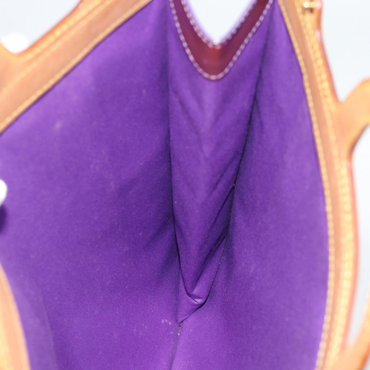 LOUIS VUITTON Vernis Stanton Hand Bag Purple Viole M91079 LV Auth BA13989