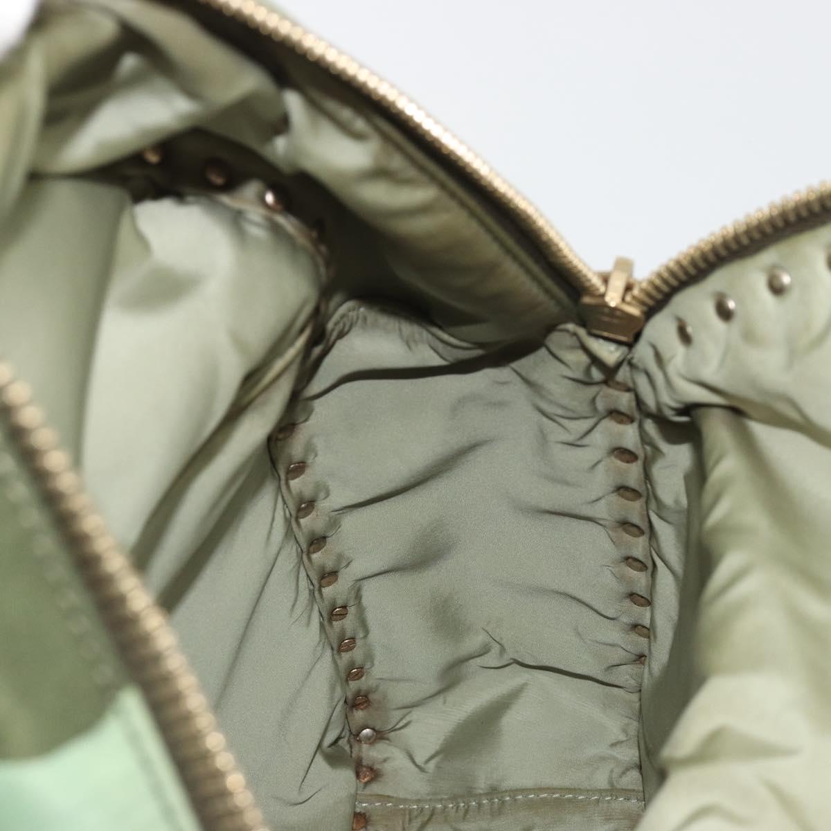 VALENTINO Backpack Nylon Khaki Gold Camouflage Auth BA13995
