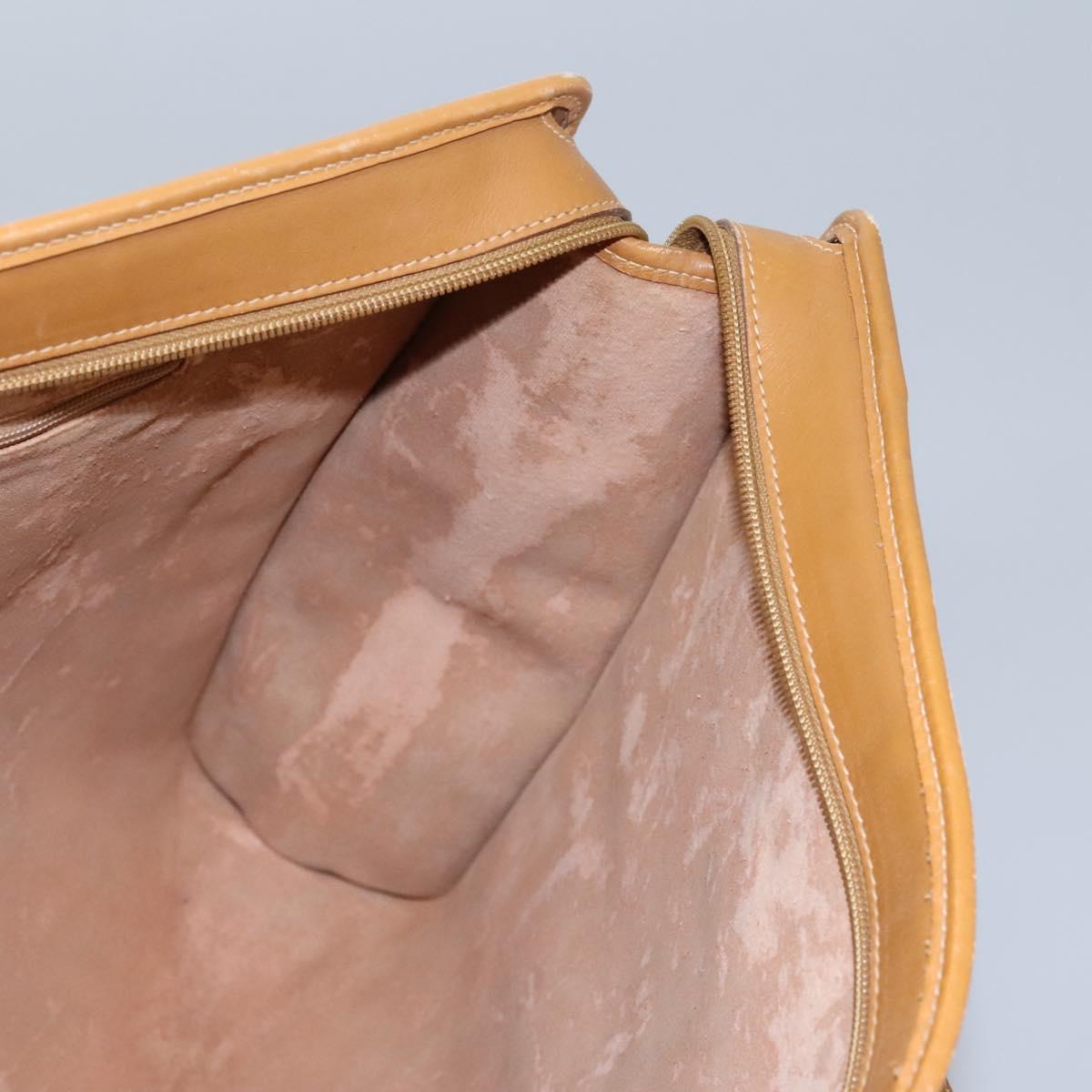 GUCCI Micro GG Supreme Tote Bag PVC Beige Gold Auth BA1400