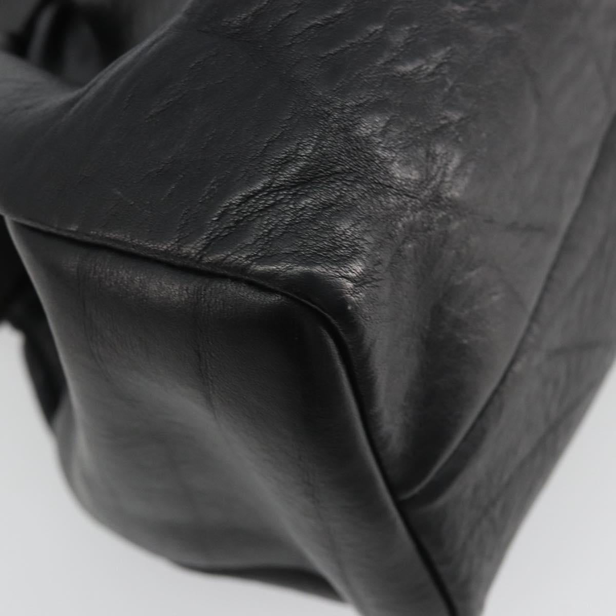 GUCCI Hand Bag Leather Black 105377 Auth BA14002A