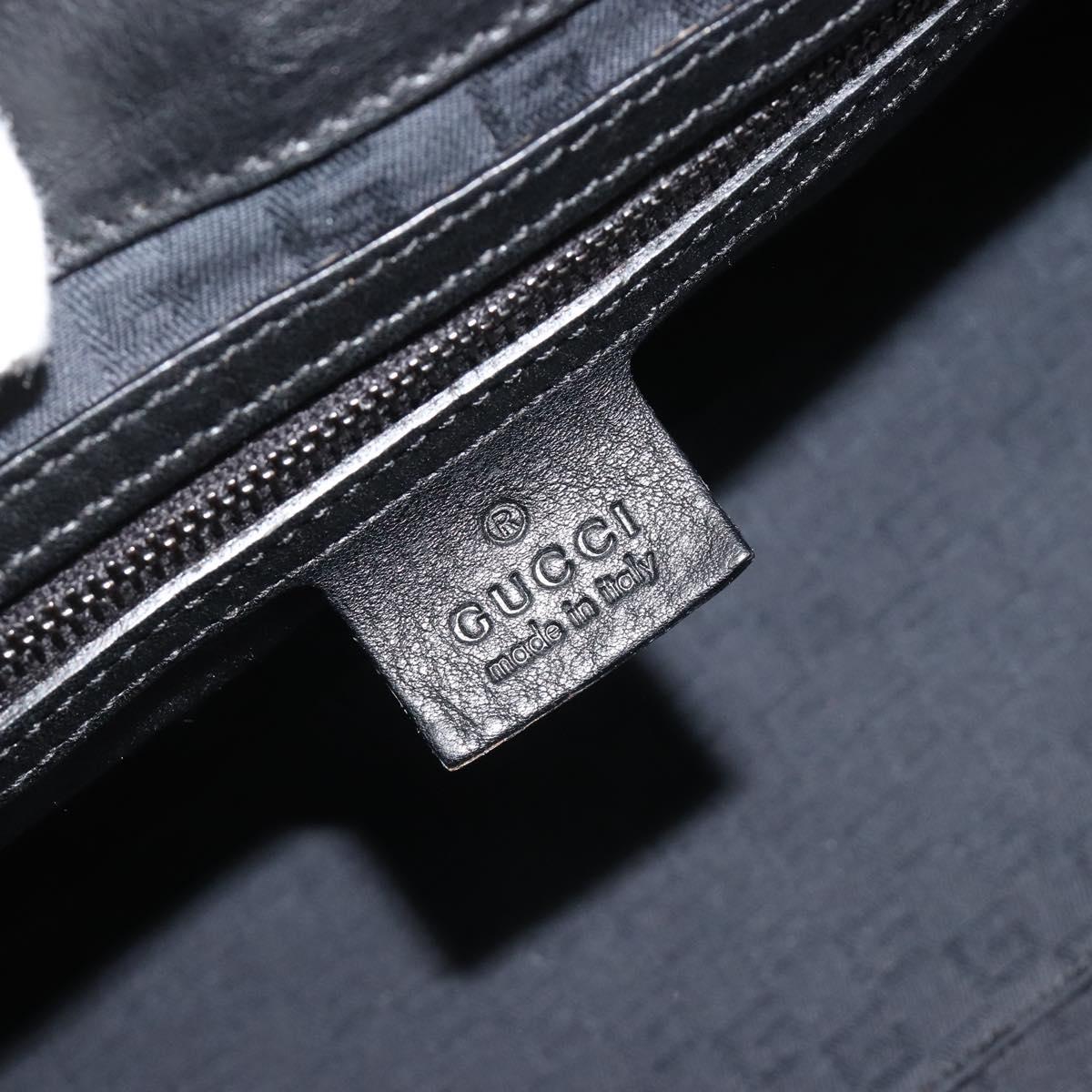 GUCCI Hand Bag Leather Black 105377 Auth BA14002A