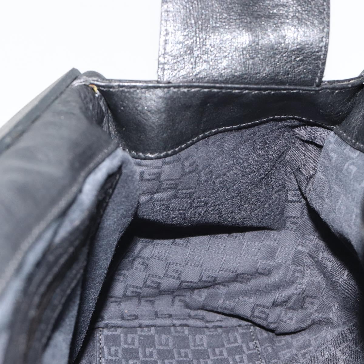 GUCCI Hand Bag Leather Black 105377 Auth BA14002A