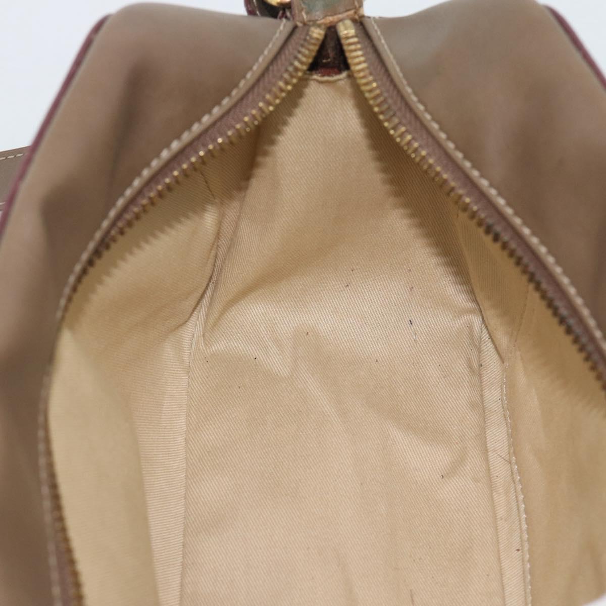 Chloe Shoulder Bag Leather Brown Gold Auth BA14006