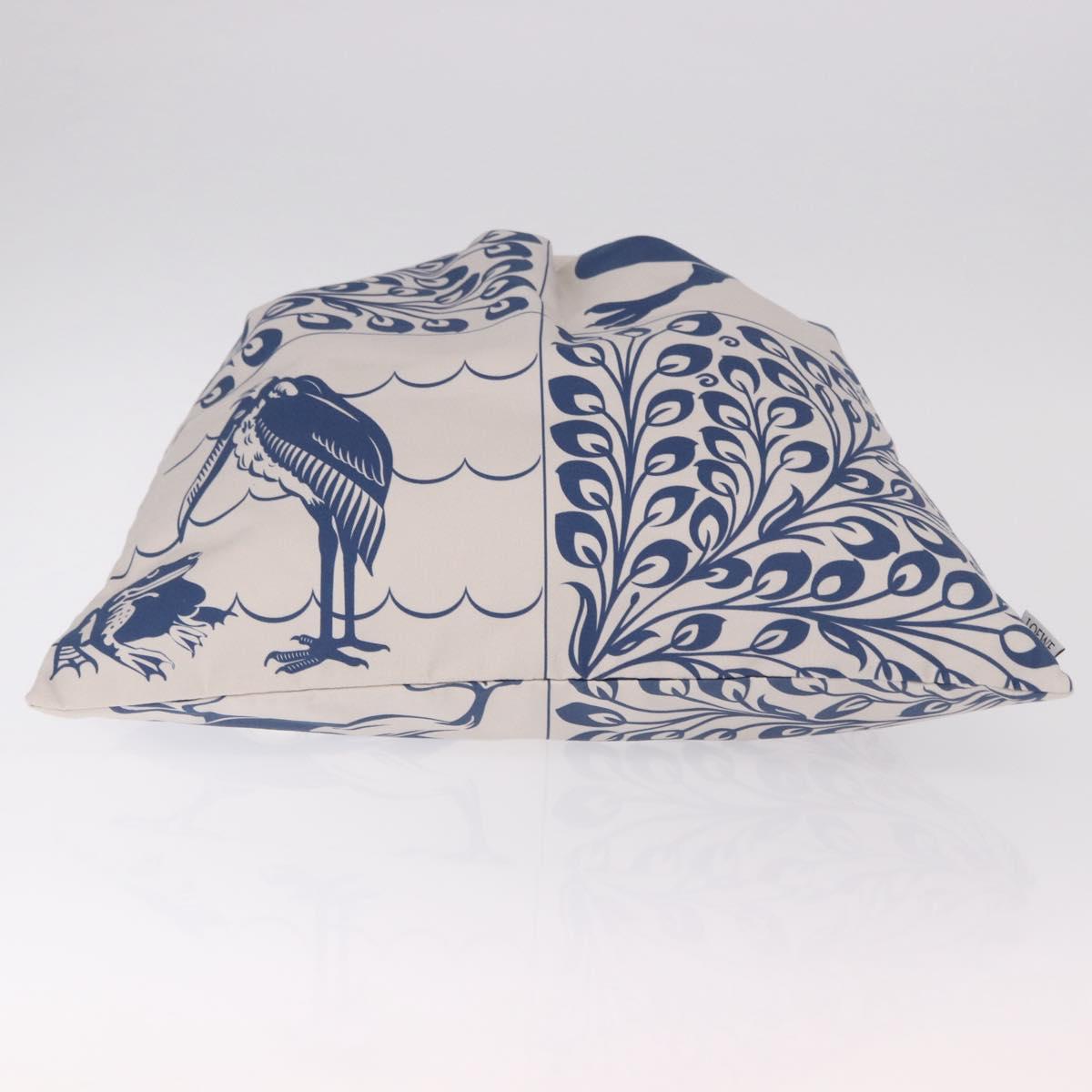 LOEWE William De Morgan Drawstring Bag Canvas Blue Auth BA14014M
