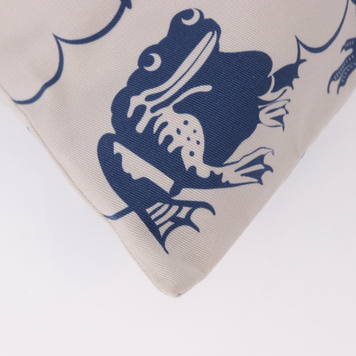 LOEWE William De Morgan Drawstring Bag Canvas Blue Auth BA14014M