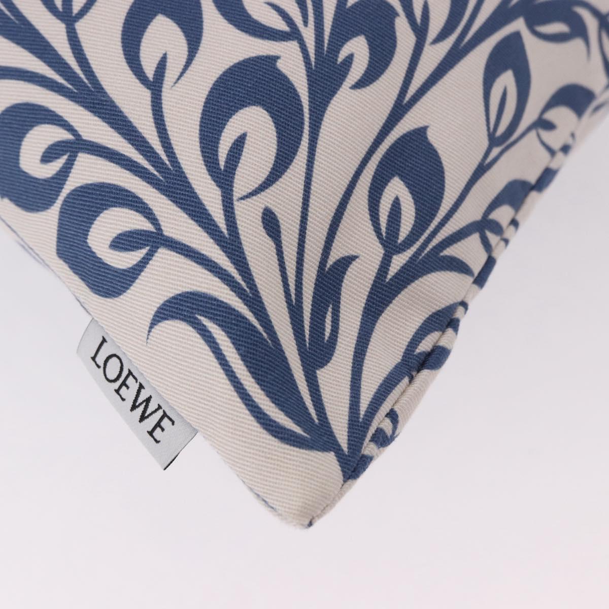 LOEWE William De Morgan Drawstring Bag Canvas Blue Auth BA14014M