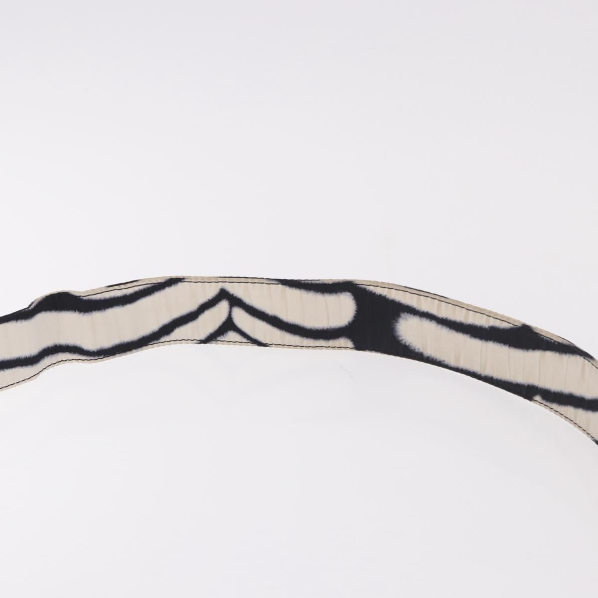 CHANEL Chanel Sports Shoulder Bag Reversible White Zebra CC Auth BA14015