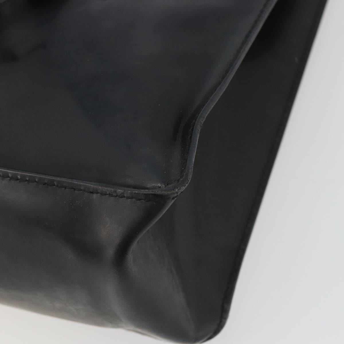 CHANEL Tote Bag Patent Black CC Auth BA14017