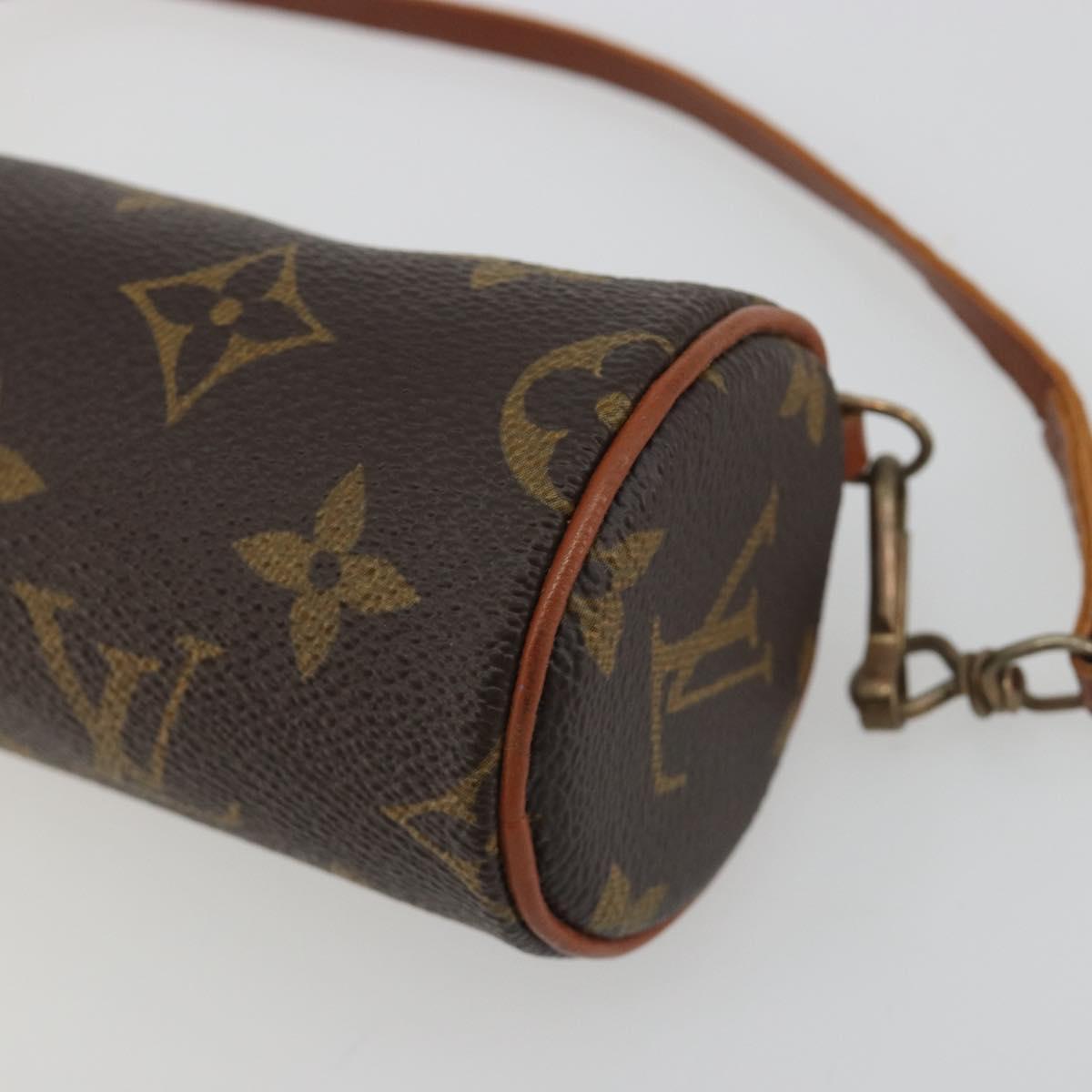LOUIS VUITTON Monogram Papillon Pouch LV Auth BA14019