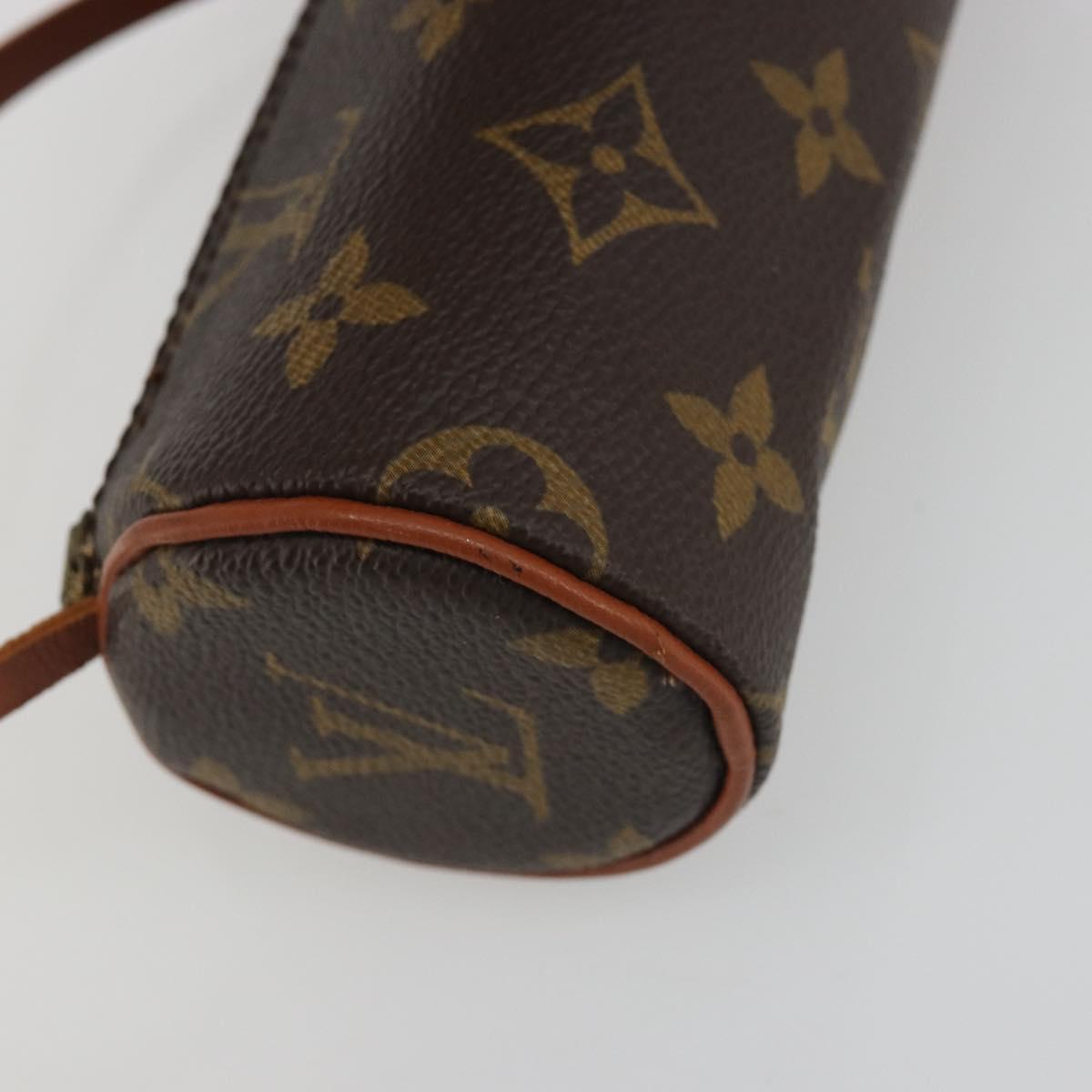 LOUIS VUITTON Monogram Papillon Pouch LV Auth BA14019