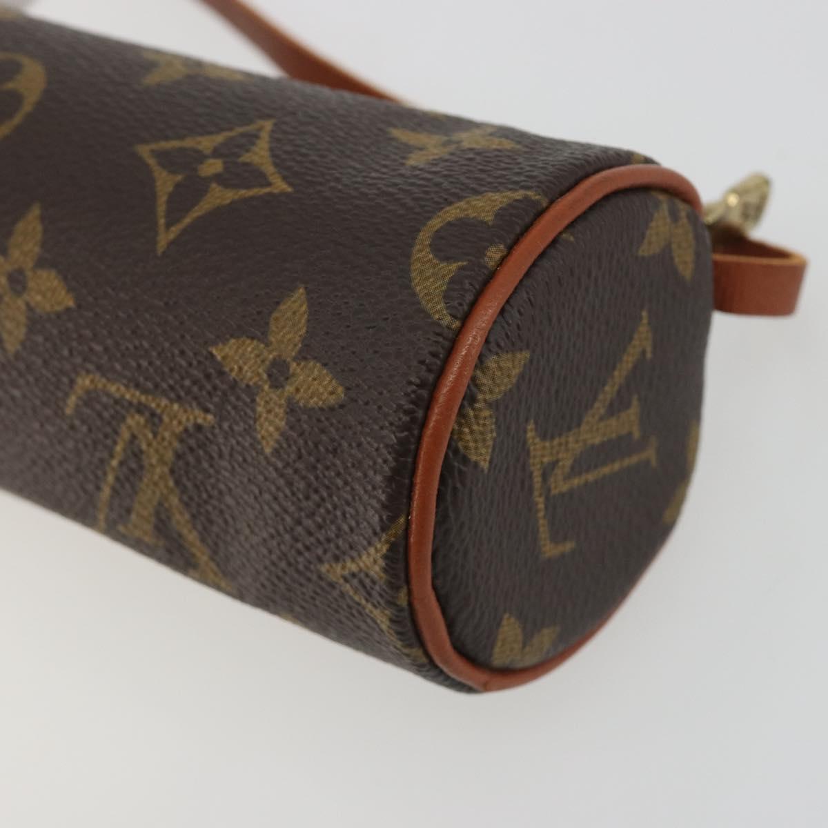 LOUIS VUITTON Monogram Papillon Pouch LV Auth BA14019