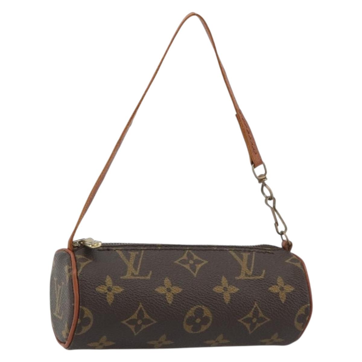 LOUIS VUITTON Monogram Papillon Pouch LV Auth BA14019