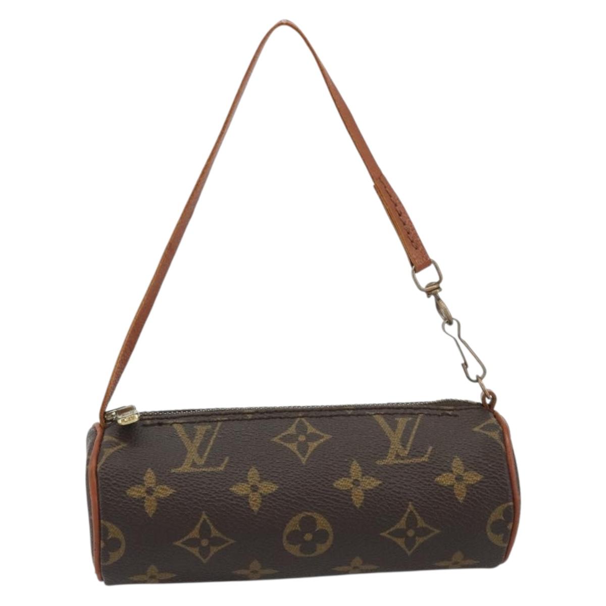 LOUIS VUITTON Monogram Papillon Pouch LV Auth BA14019