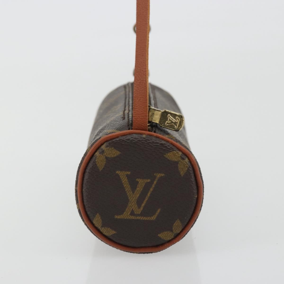LOUIS VUITTON Monogram Papillon Pouch LV Auth BA14019