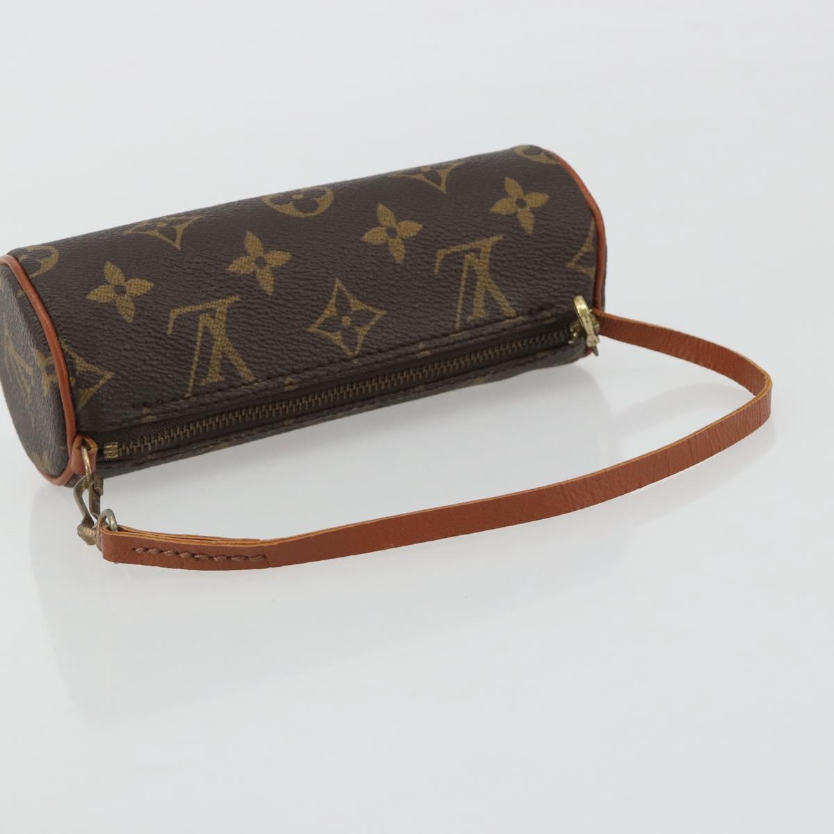 LOUIS VUITTON Monogram Papillon Pouch LV Auth BA14019
