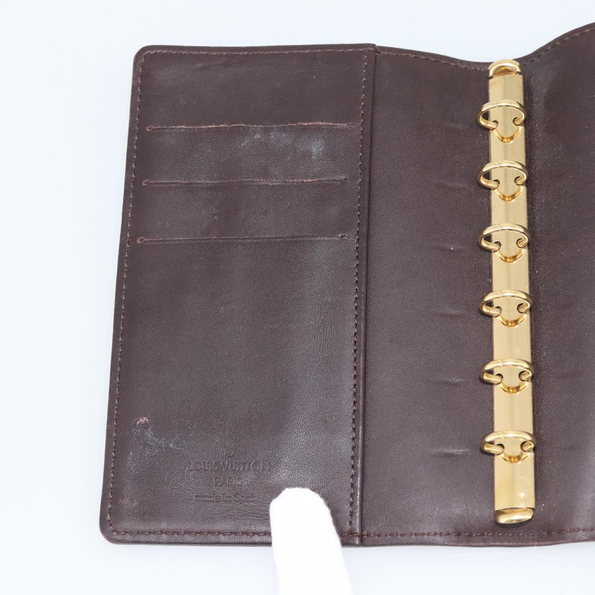 LOUIS VUITTON Monogram Vernis Agenda PM Amarante R21026 LV Auth BA14020