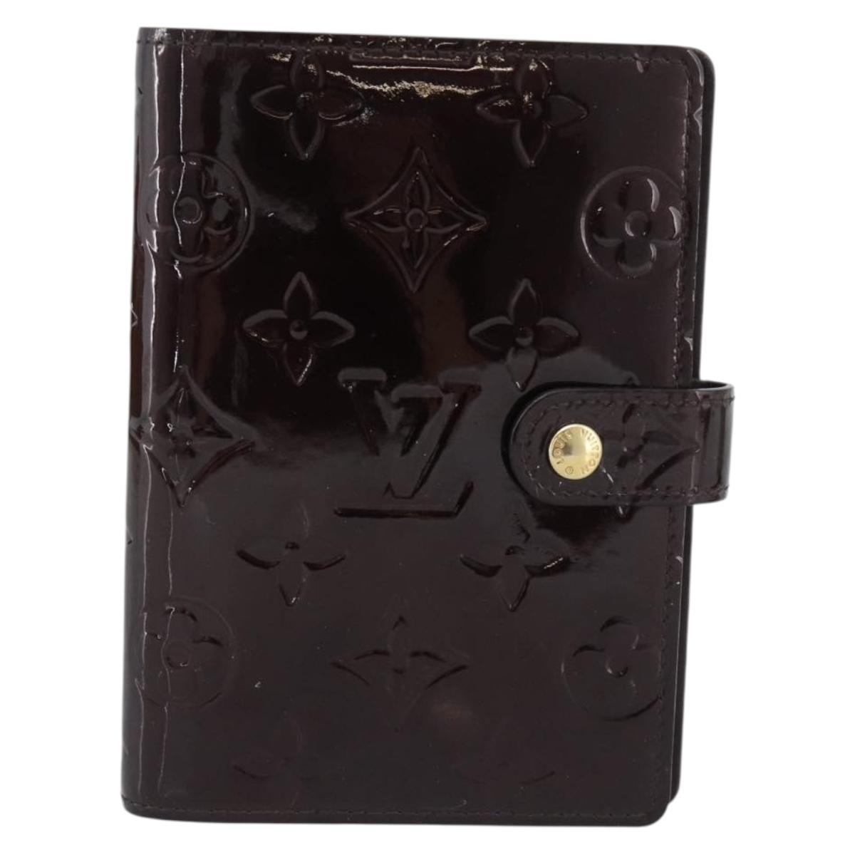 LOUIS VUITTON Monogram Vernis Agenda PM Amarante R21026 LV Auth BA14020