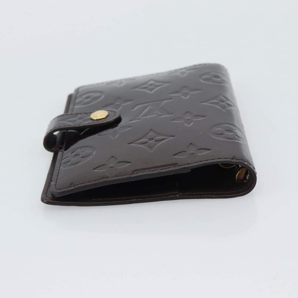LOUIS VUITTON Monogram Vernis Agenda PM Amarante R21026 LV Auth BA14020