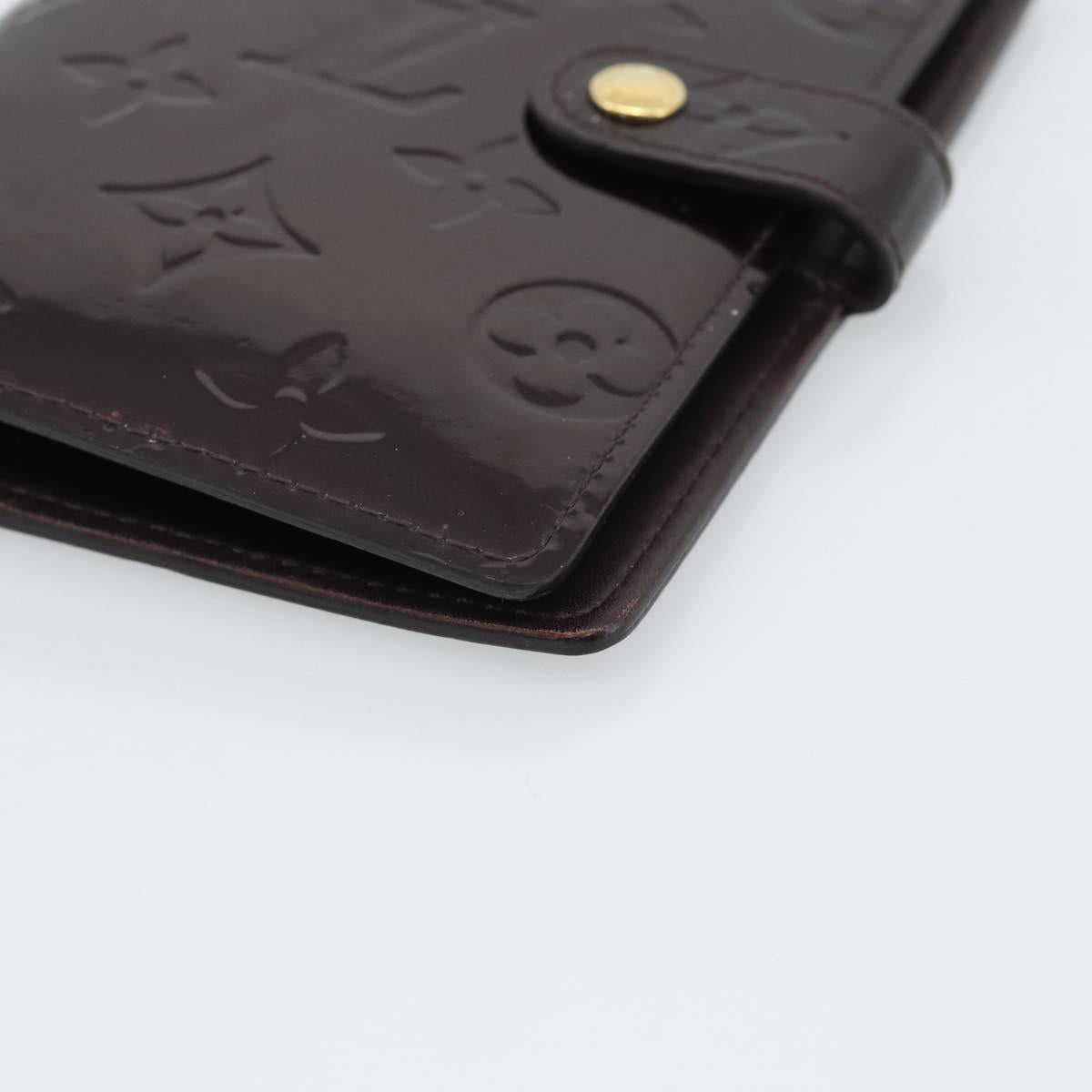 LOUIS VUITTON Monogram Vernis Agenda PM Amarante R21026 LV Auth BA14020